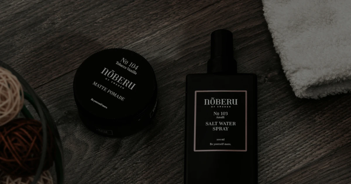 Nõberu of Sweden matte pomade and salt water spray